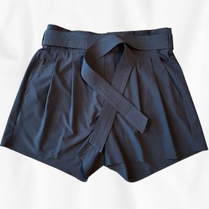 Black High Waisted Stretchy Shorts By Athleta | Elastic Tie Waist | Size 10